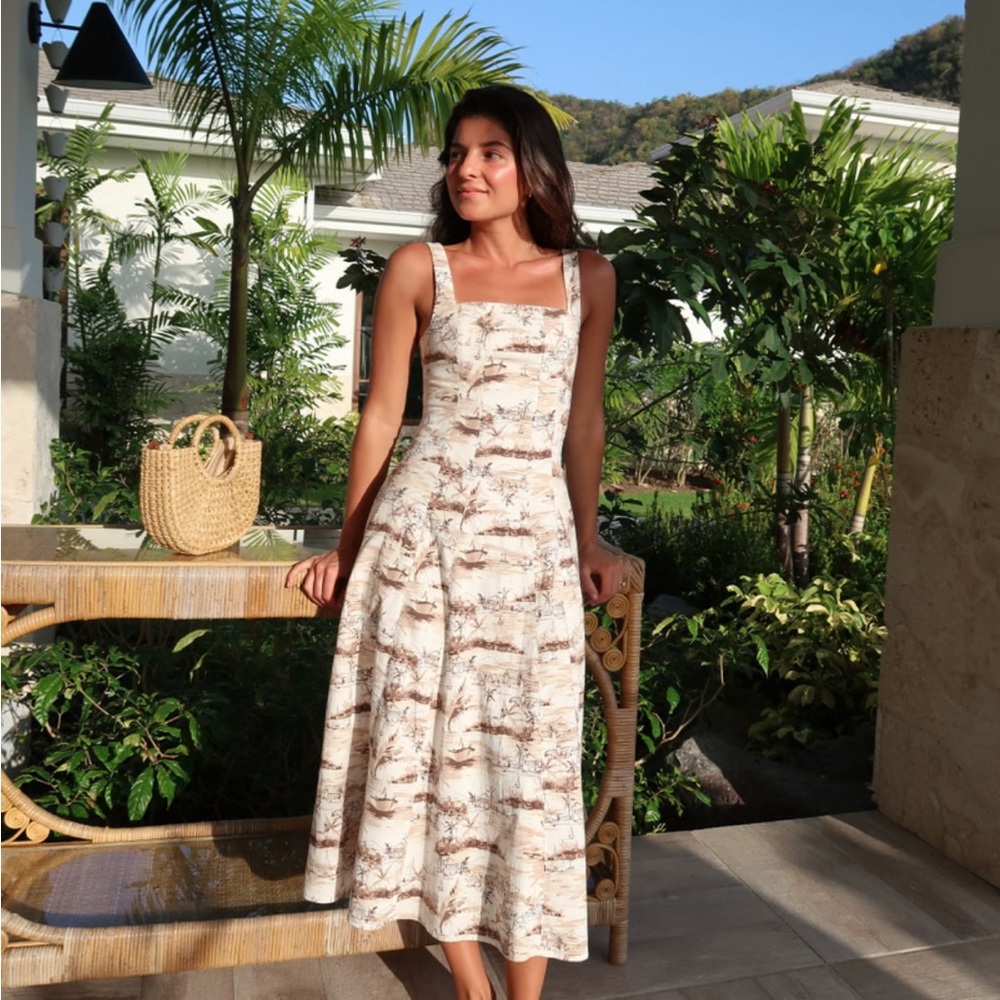 Abercrombie Mila stretch midi dress